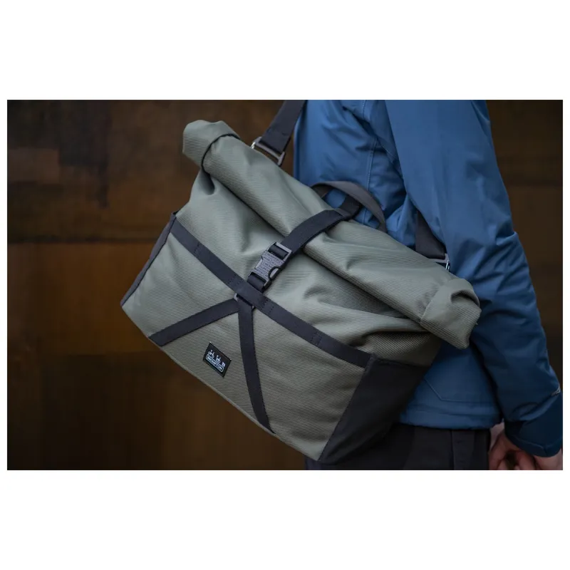 Brompton Borough Roll Top Bag Medium in Olive-10